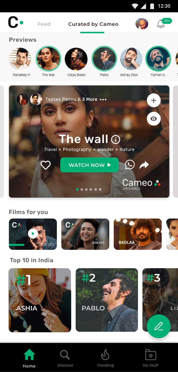 Curated by Cameo OTT hub
